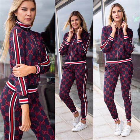 ensemble jogging femme gucci|gucci tracksuit joggers for women.